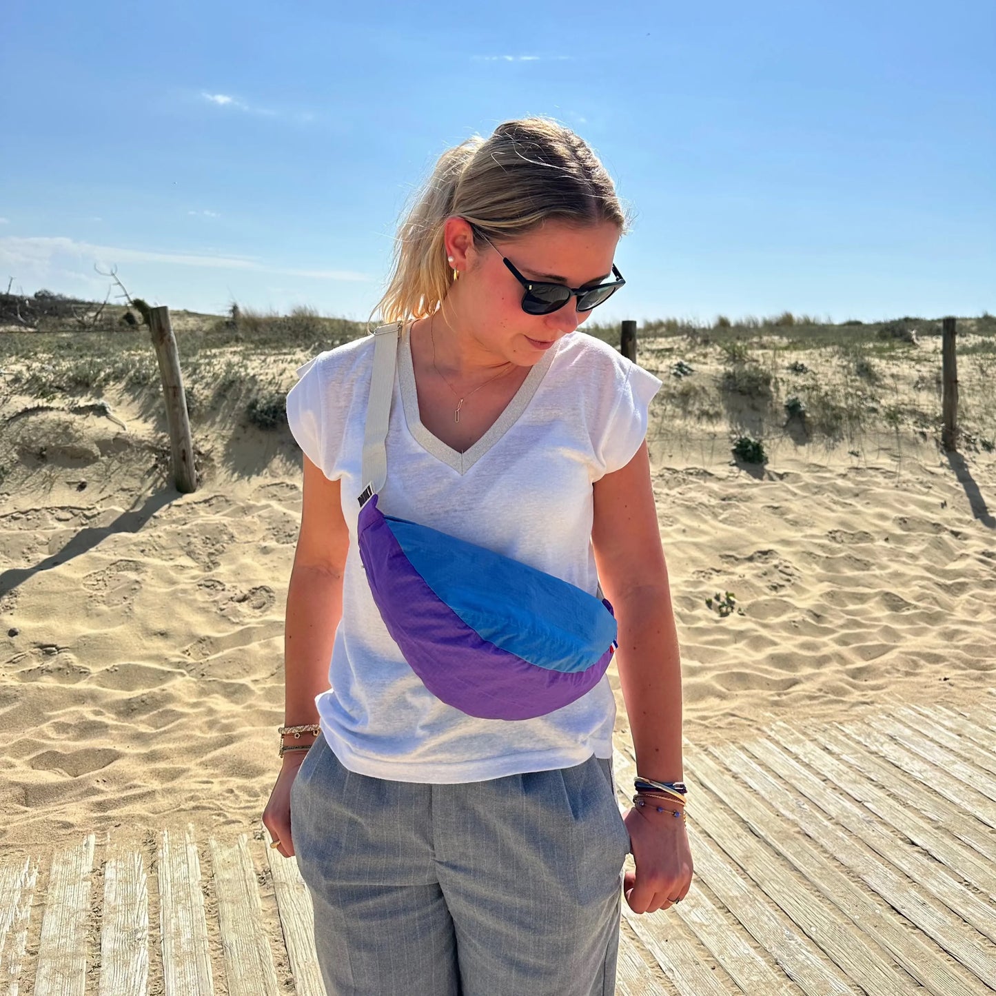 Sacoche Bleu et Violet AURA NKIUP