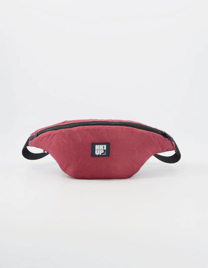 Sac banane Aéro molletonnée bordeaux et noir