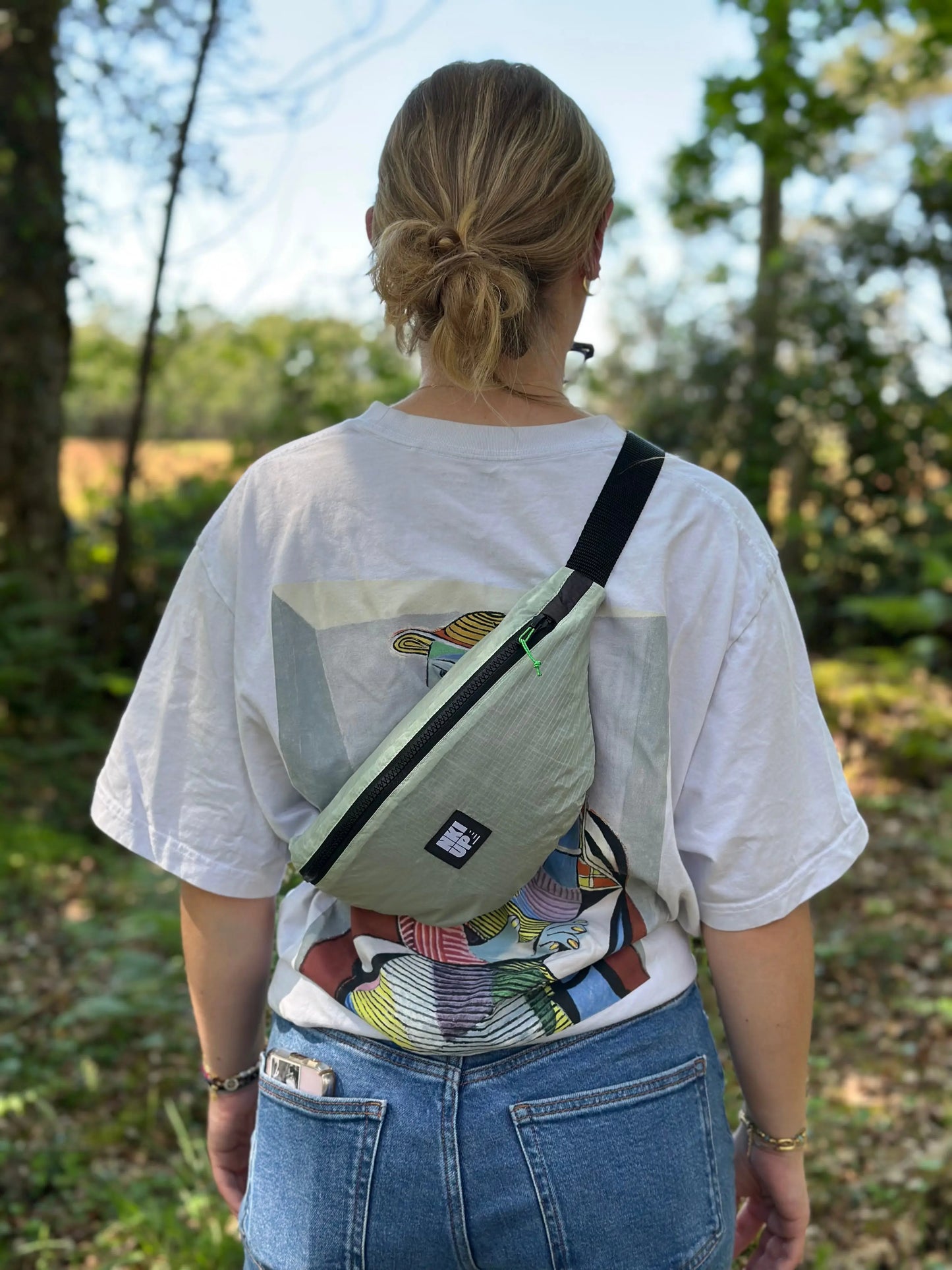 Sac banane Aéro cloud grise et noir